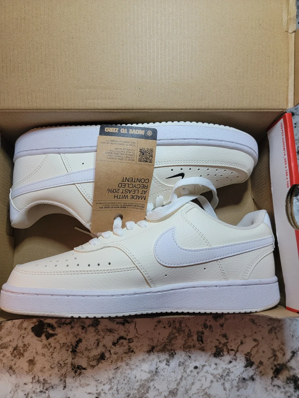 Nike Court Vision Low Kid's Sneakers (Size 7.5)